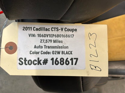 2011 Cadillac CTS-V Coupe Recaro Front RH Passenger Seat OEM