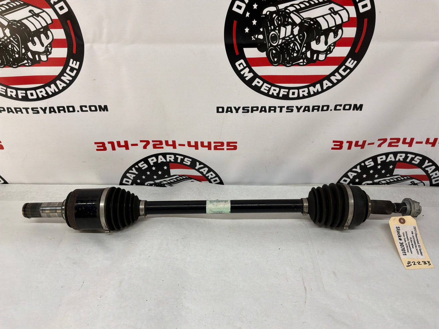 2017 Chevy SS Sedan LH Driver Rear CV Axle Half Shaft OEM