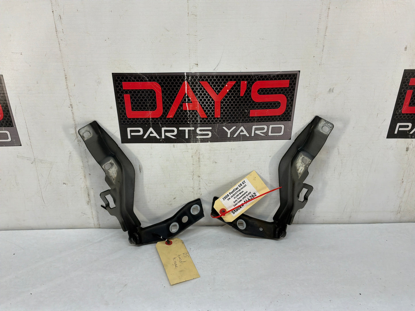 2008 Pontiac G8 GT RH & LH Hood Hinges OEM