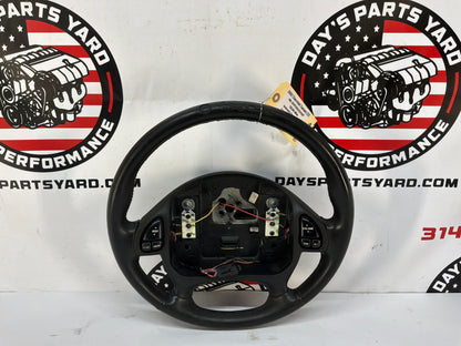 2002 Chevy Camaro Z28 Leather Steering Wheel Ebony OEM