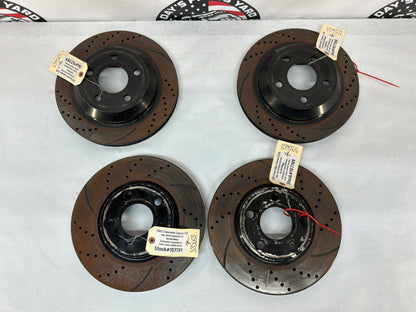 2002 Chevy Camaro Z28 Front and Rear Rotors Drilled and Slotted Rotors OEM