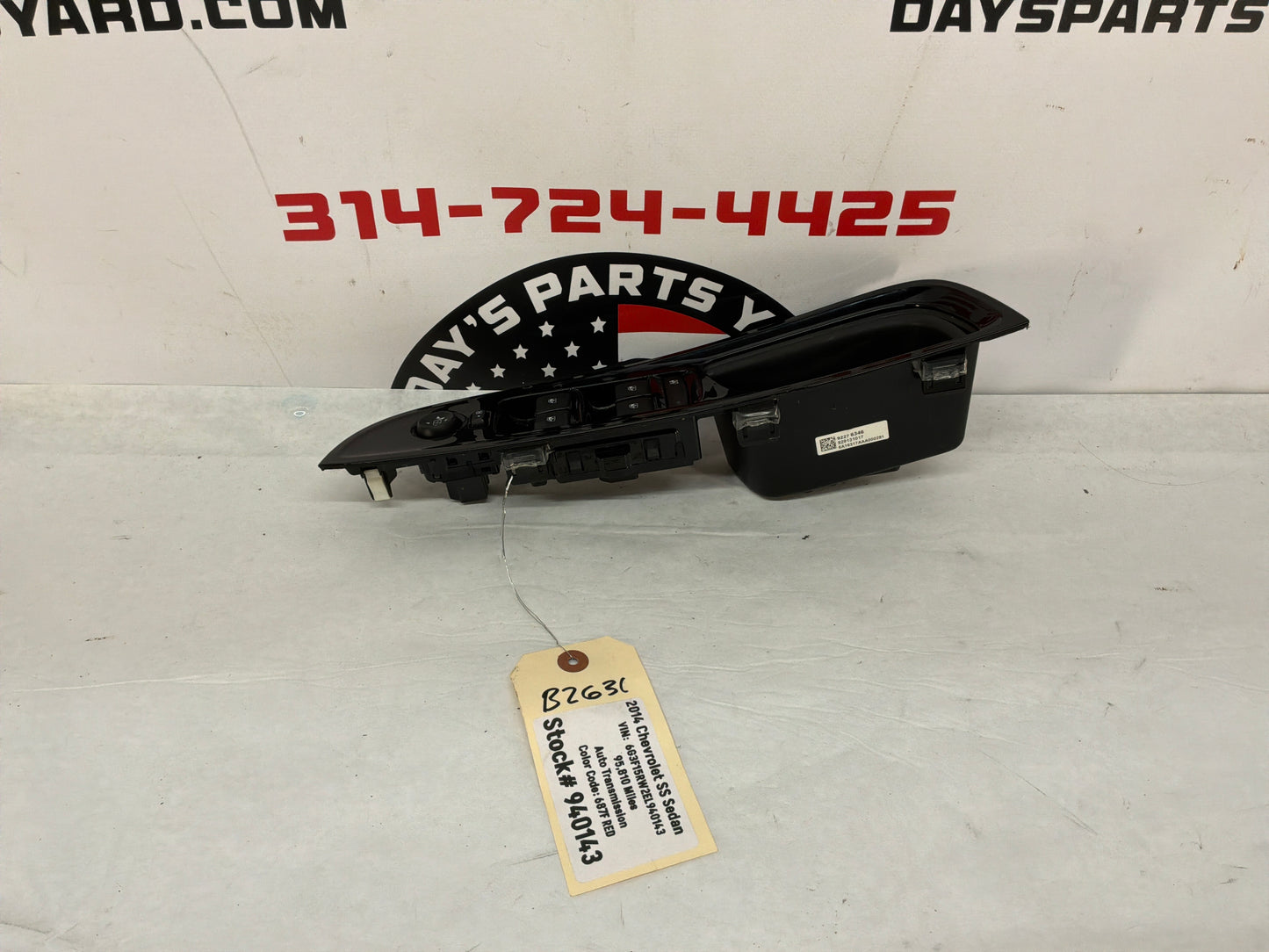 2014 Chevy SS Sedan LH Driver Front Master Power Window Mirror Switch OEM