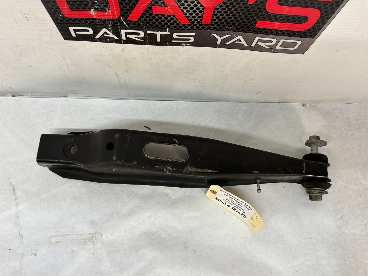 2015 Chevy SS Sedan LH Driver Rear Suspension Lower Control Arm OEM - Day's Parts Yard