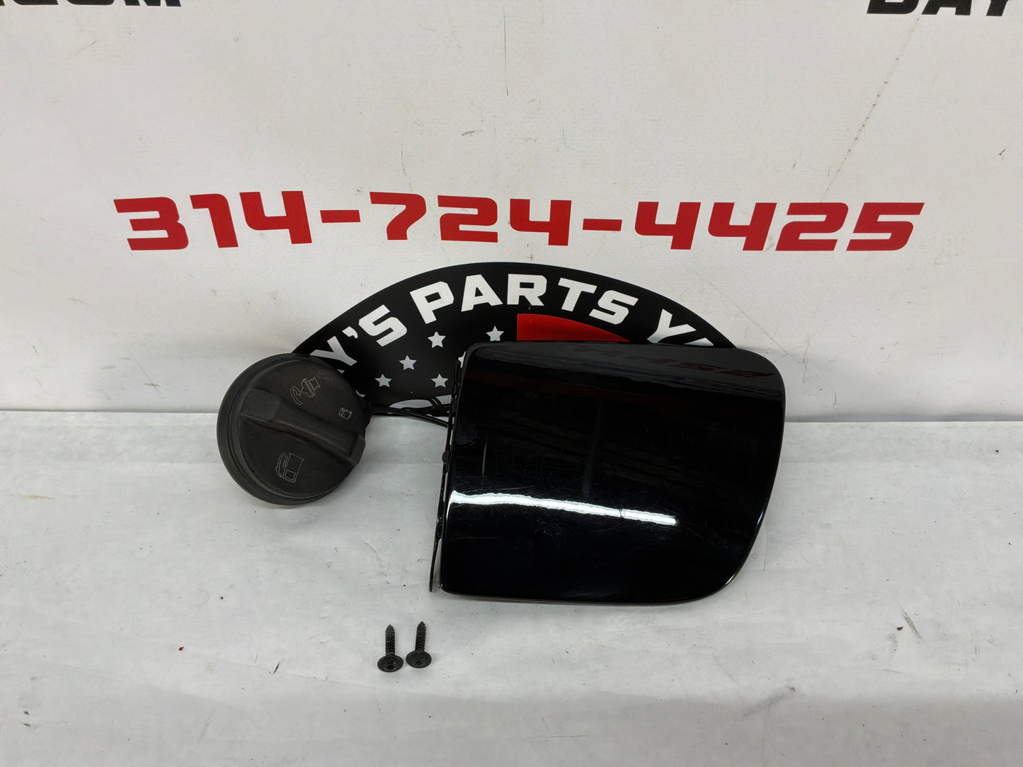 2007 C6 Corvette Convertible Gas Fuel Tank Filler Door Lid Cover w/ Cap  Black OEM