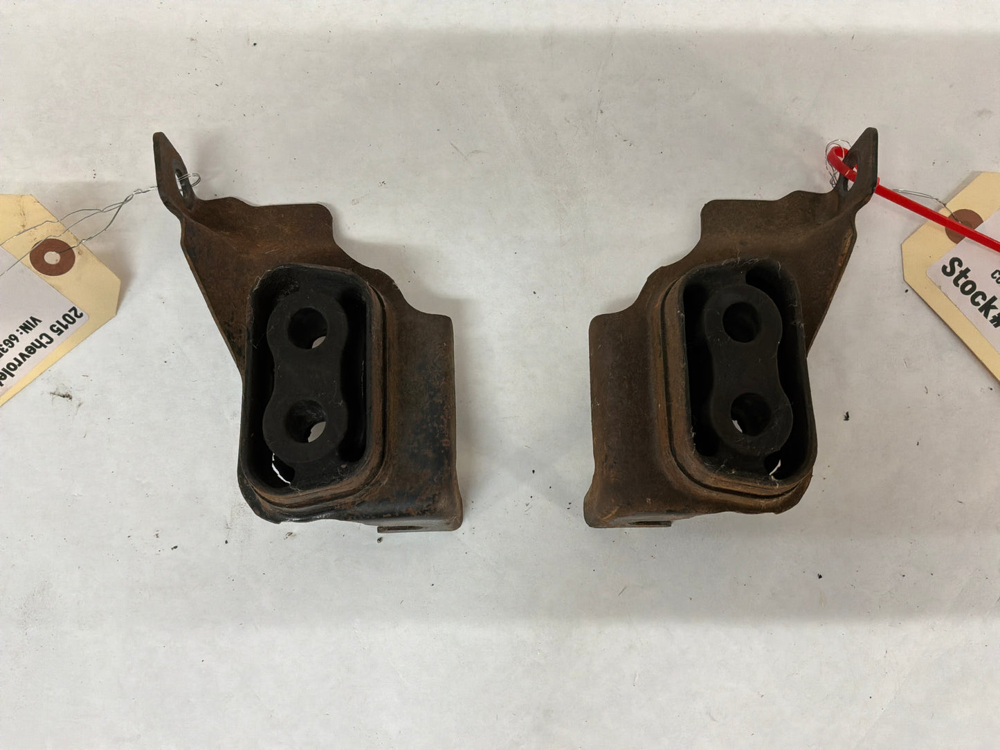 2015 Chevy SS Sedan Exhaust Muffler Hanger Bracket Set OEM