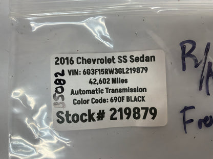 2016 Chevy SS Sedan RH Passenger Front Door Check OEM