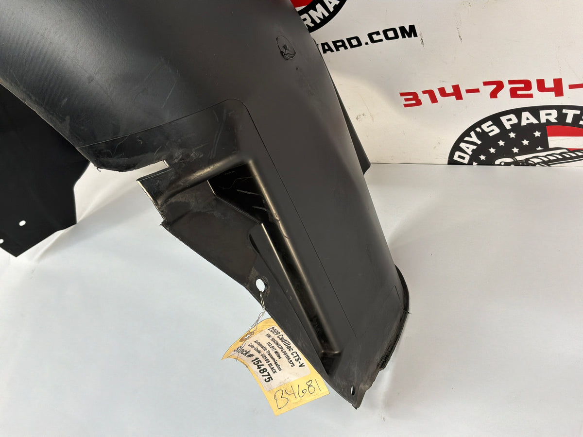 2009 Cadillac CTS-V LH Driver Rear Fender Wheel House Well Liner OEM