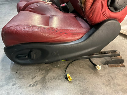 2004 Pontiac GTO Red Leather Seats Fronts and Rears OEM
