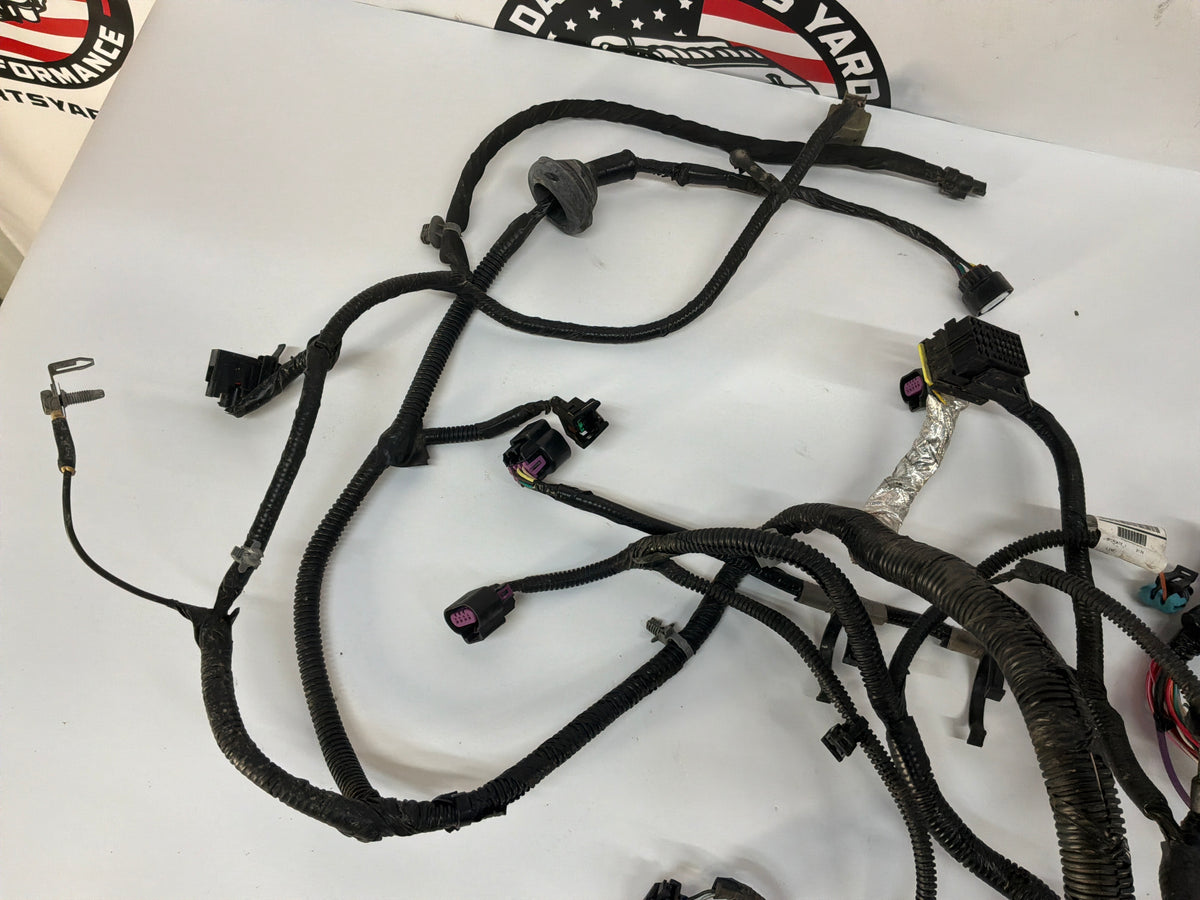 2013 Chevy Camaro ZL1 Engine Bay Head Lamp Light Firewall Wire Wiring Harness OEM