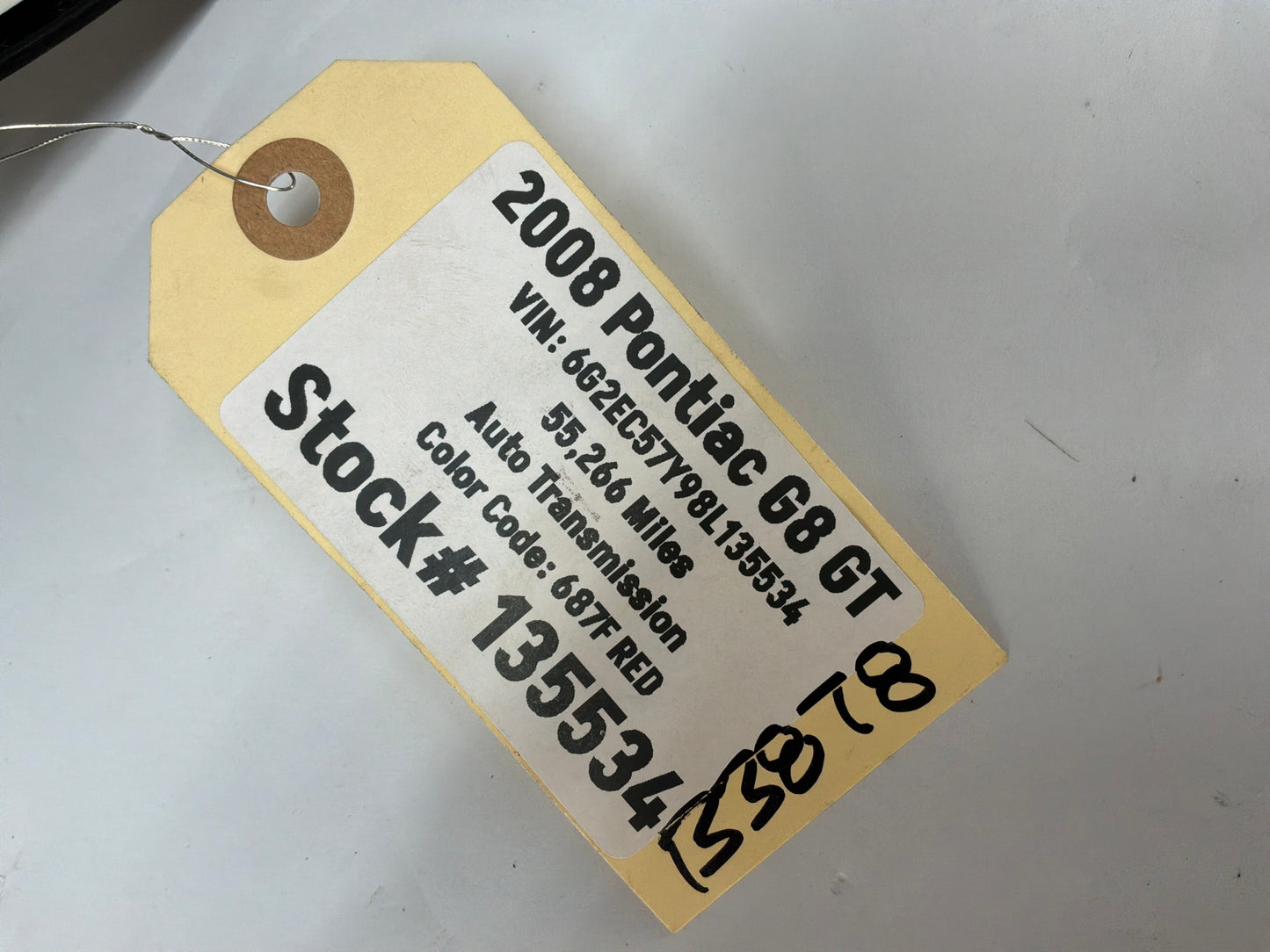 2008 Pontiac G8 GT LH Driver Rear Interior Door Panel Trim OEM