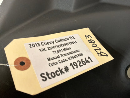 2013 Chevy Camaro 1LE Trunk Interior Cargo Liftgate Wall Plate Cover Garnish Trim Molding OEM