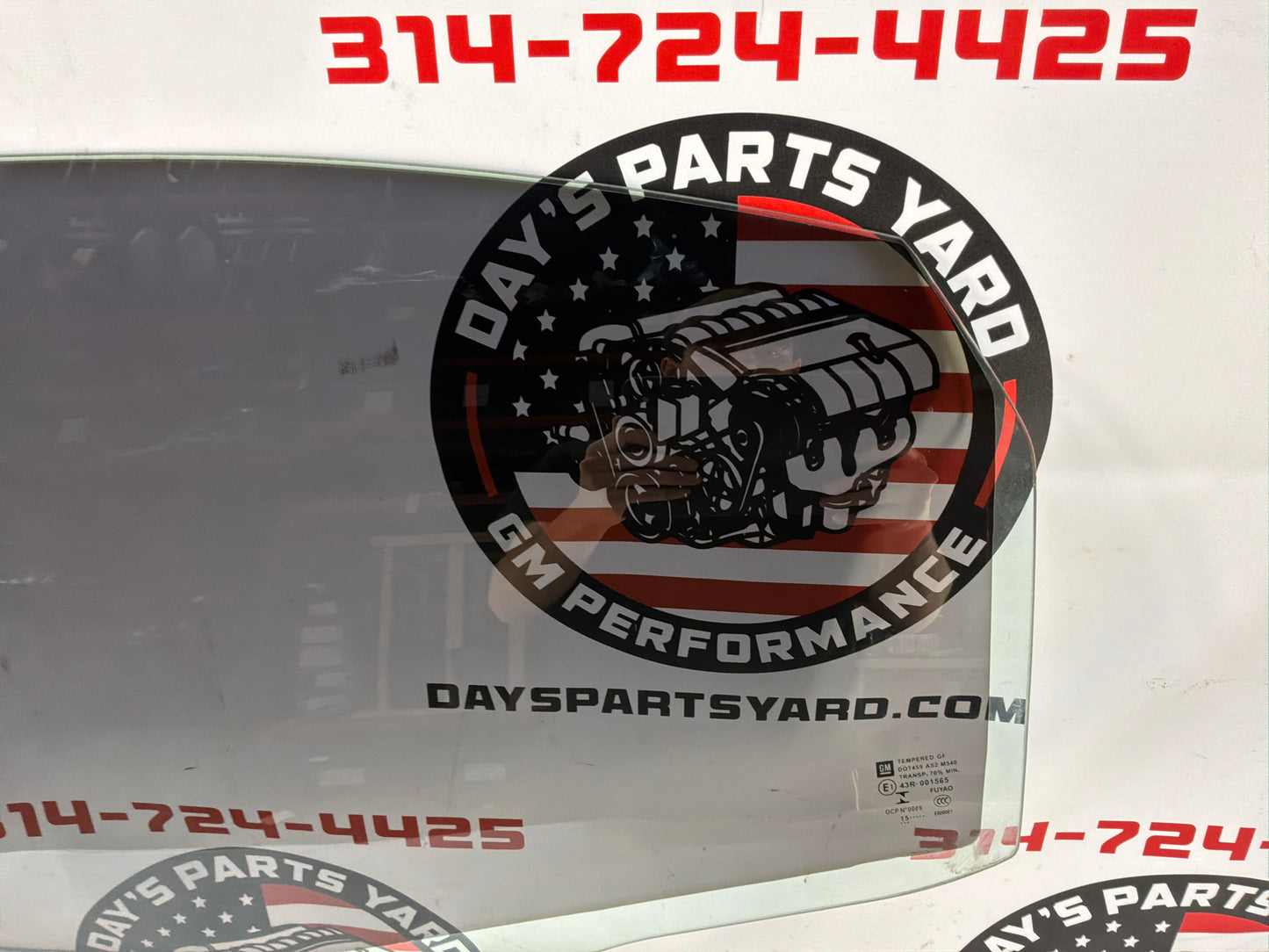 2016 Chevy Caprice PPV LH Driver Rear Door Window Glass OEM