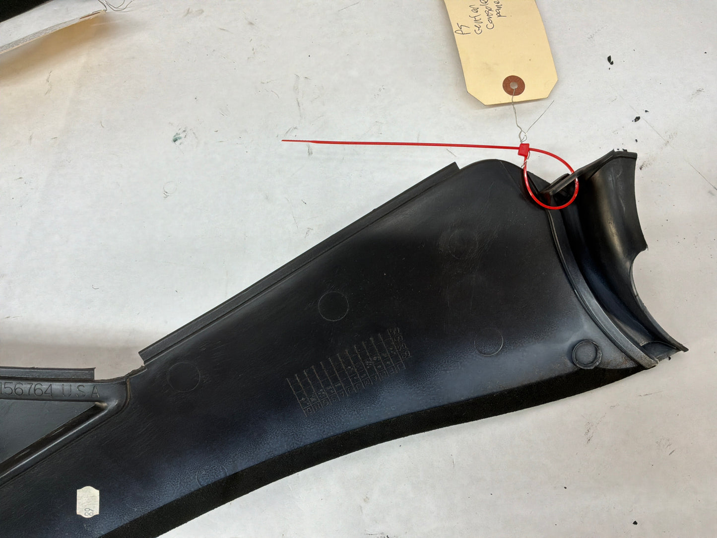 2005 Pontiac GTO RH & LH Console Interior Black Suede Trim Panels OEM
