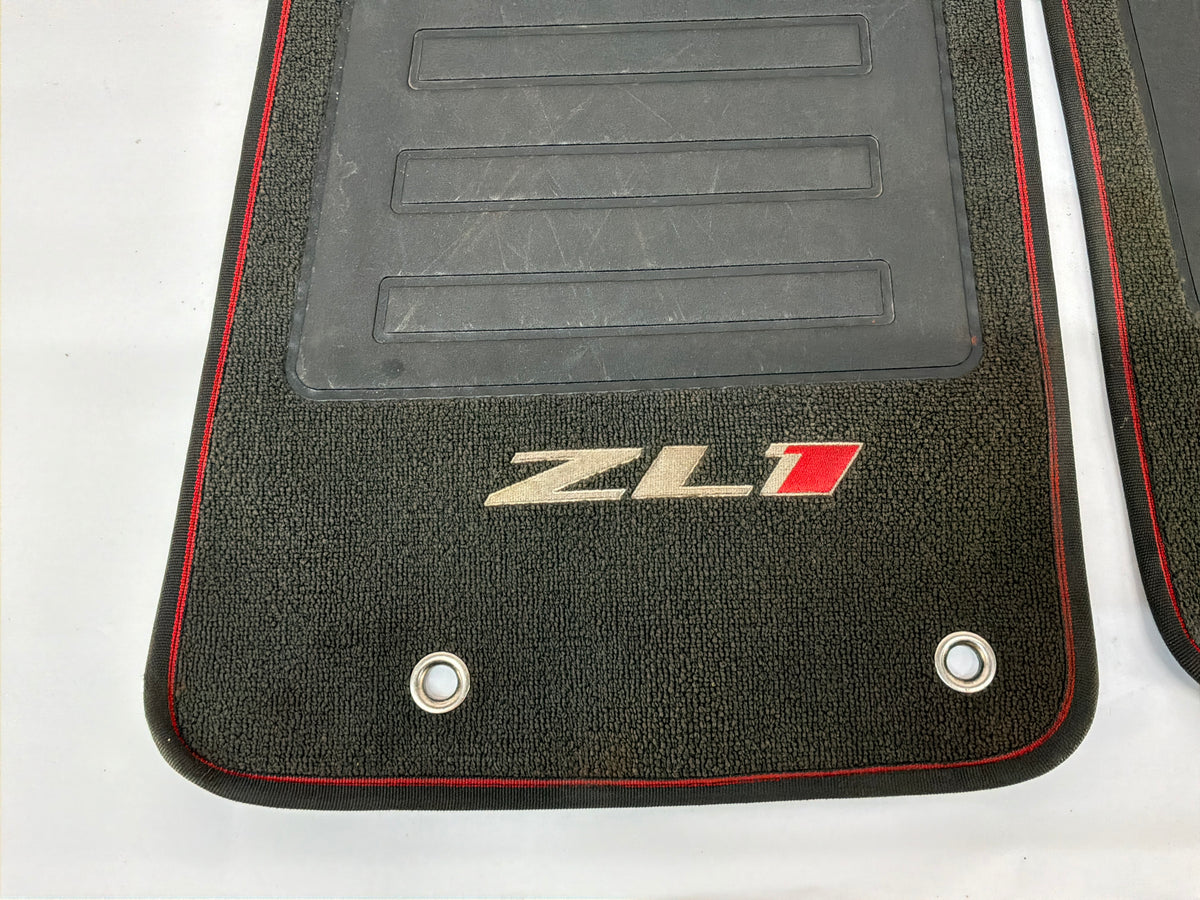 2013 Chevy Camaro ZL1 RH & LH Front Floor Mats Embroidered ZL1 Logo