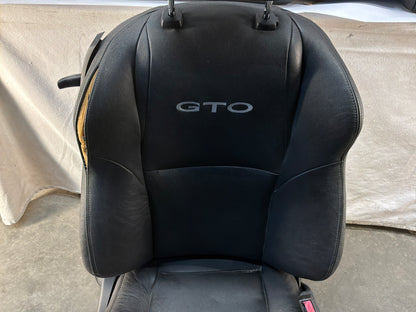 2006 Pontiac GTO Seats Front and Rears Black Leather OEM