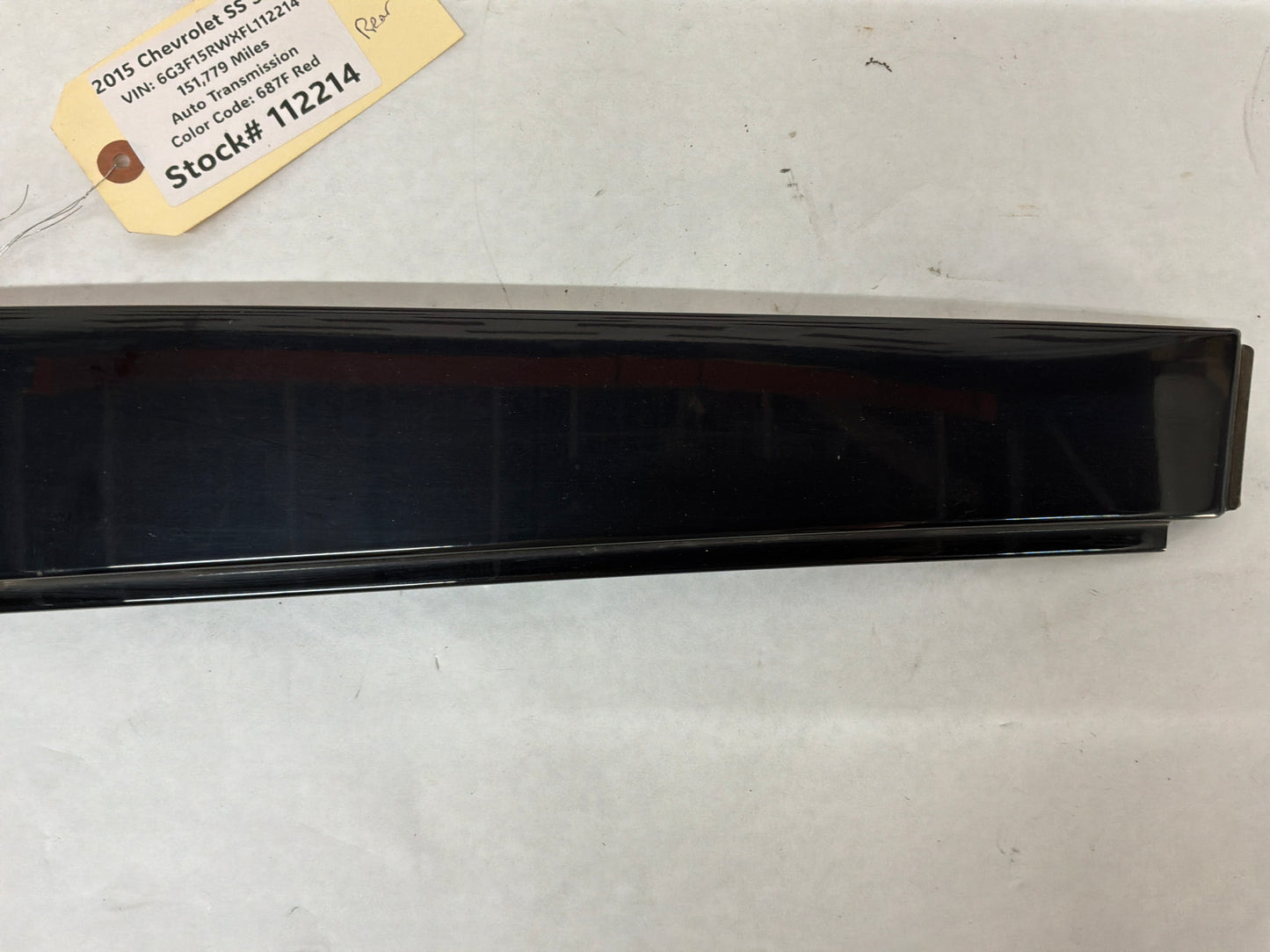 2015 Chevy SS Sedan Rear RH Passenger Door Rear Pillar Post Trim Black OEM