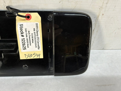 1999 Chevy C5 Corvette Rear License Plate Bracket Finish Panel Reverse Lights Lamps OEM