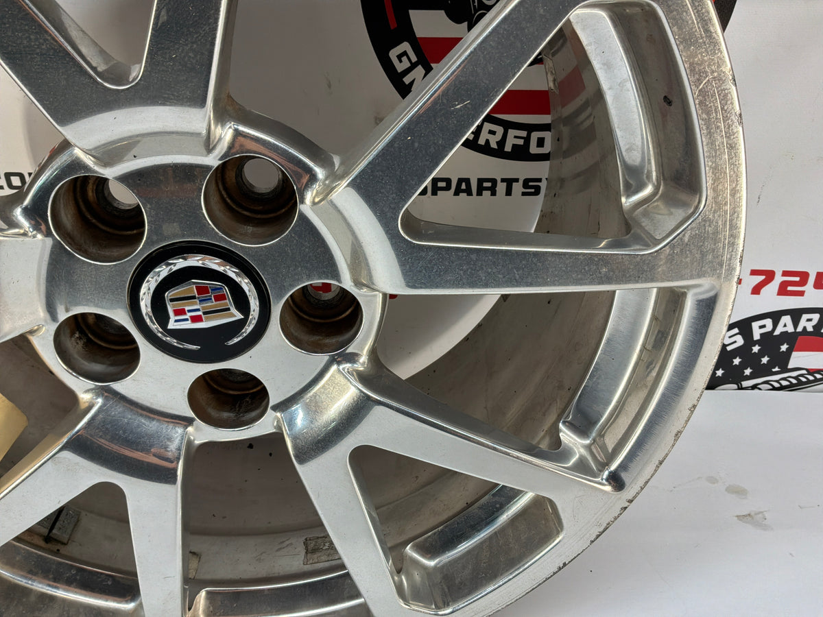2009 Cadillac CTS-V Sedan Rear Factory OEM Polished Wheel Rim 19x9.5