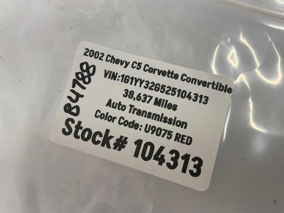 2002 Chevy C5 Corvette Convertible Wheel Center Cap No Logo NEW