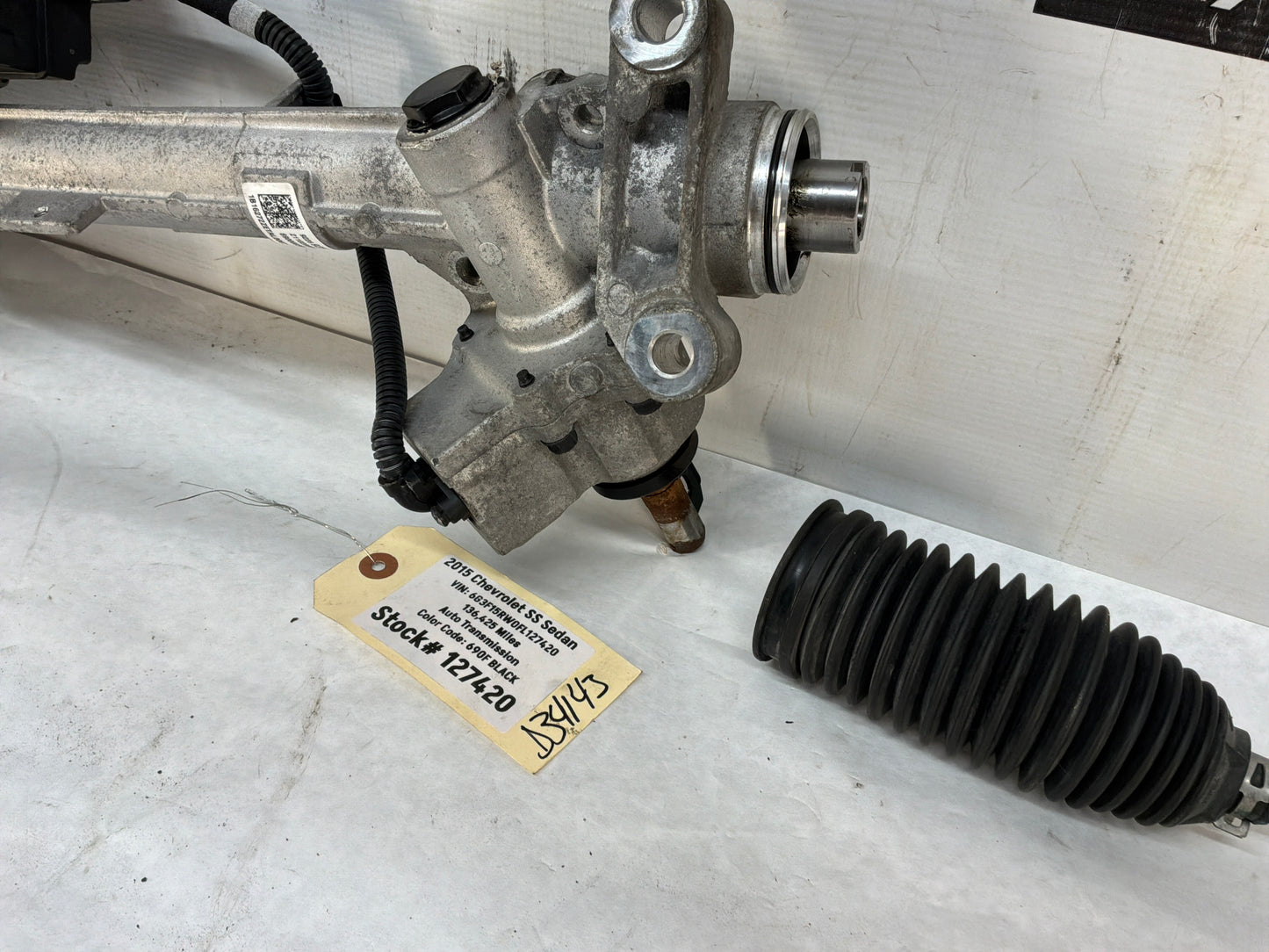 2015 Chevy SS Sedan Electric Power Steering Rack and Pinion OEM - Day's Parts Yard