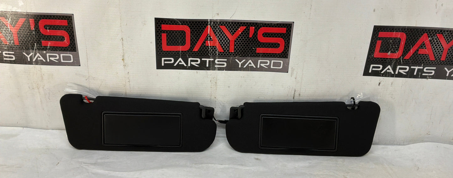 2004 Pontiac GTO RH & LH Sun Visors Sunvisors w/ Clips OEM