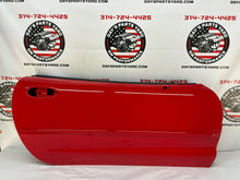 2002 Chevy C5 Corvette Corvette Convertible RH Passenger Interior Door Panel Red OEM - Day's Parts Yard