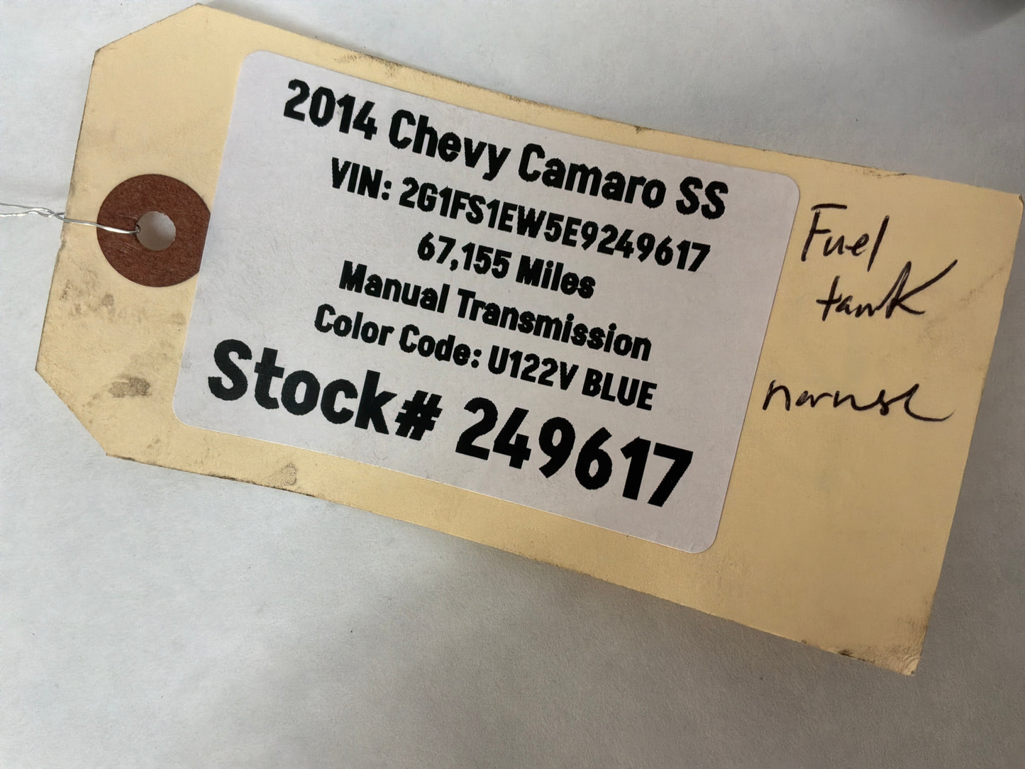 2014 Chevy Camaro SS Fuel Gas Tank Sending Unit Wiring Wire Harness OEM
