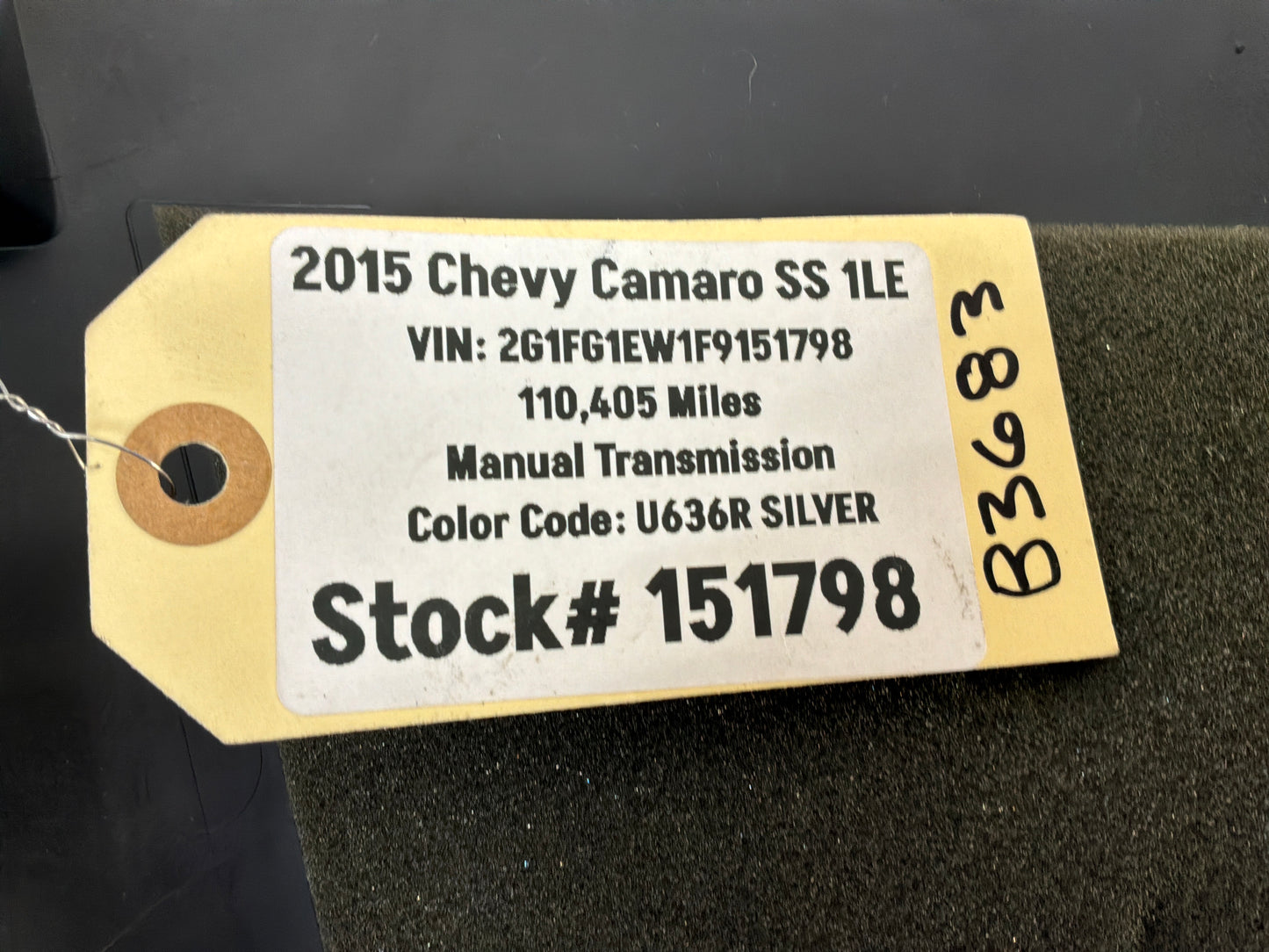 2015 Chevy Camaro SS 1LE RH Passenger Interior Kick Plate Panel Trim OEM