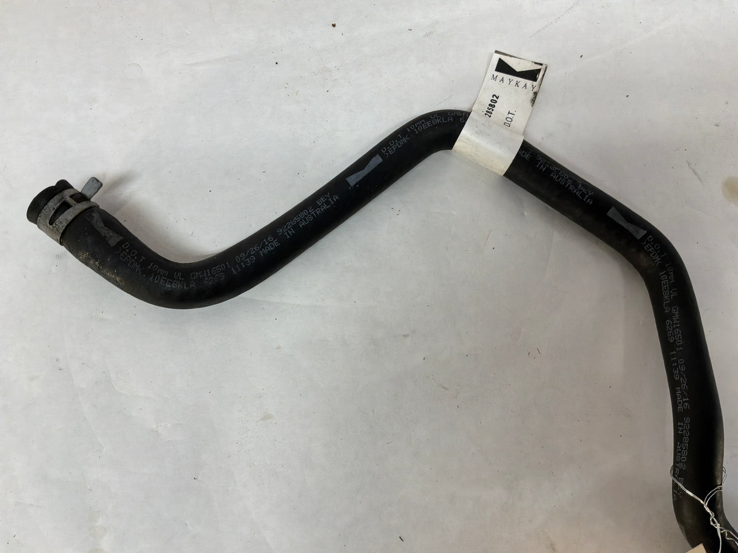 2017 Chevy SS Sedan Brake Booster Vacuum Hose Line Tube OEM