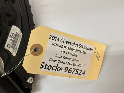 2014 Chevy SS Sedan LH Driver Exterior Mirror w/ Lane Change Assist OEM