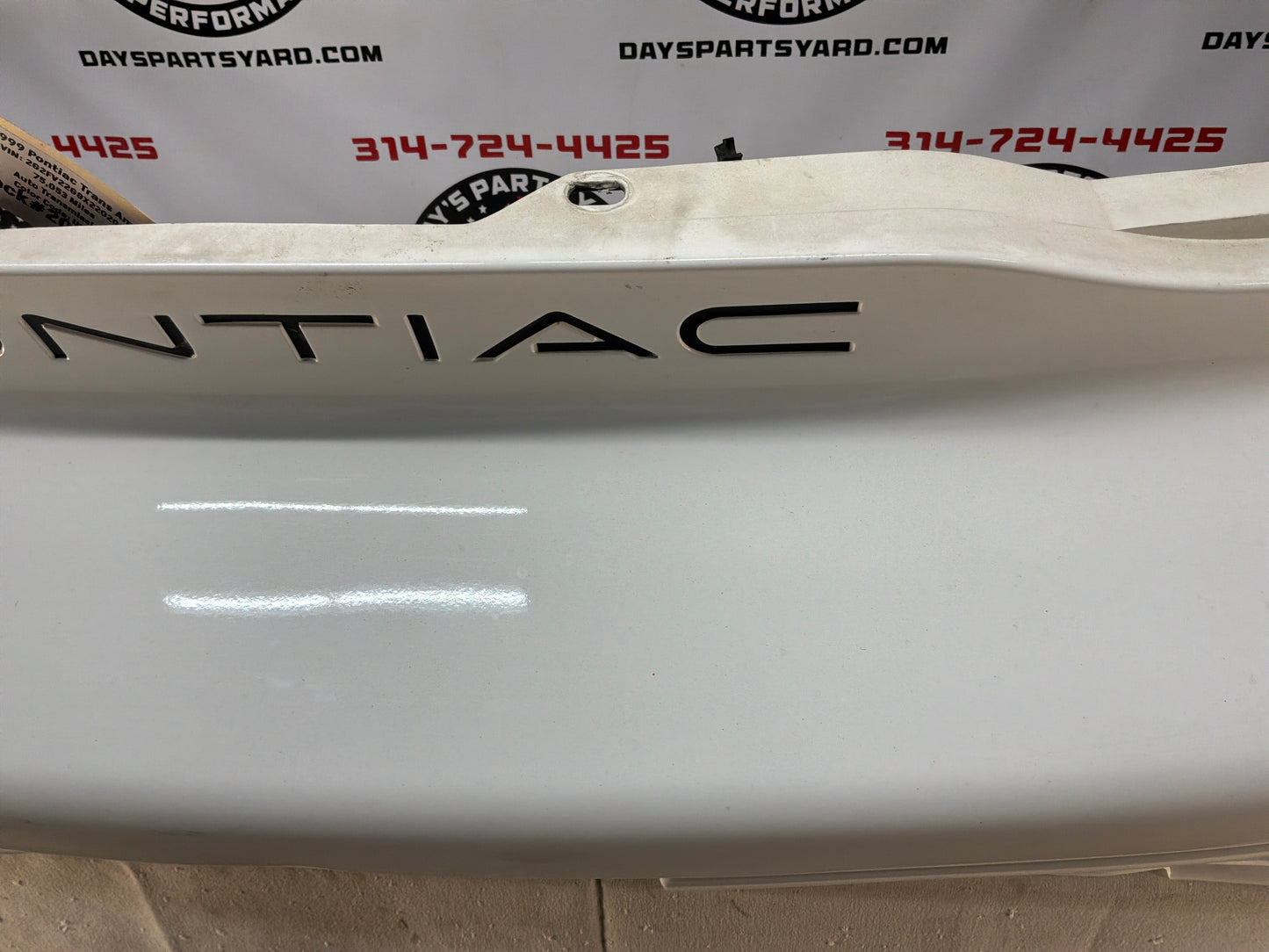 1999 Pontiac Trans Am WS6 Front Bumper White OEM