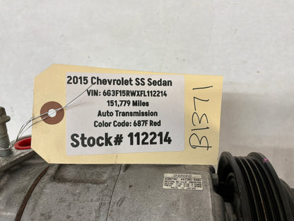 2015 Chevy SS Sedan AC A/C Air Conditioner Compressor Bracket w/ Hardware OEM