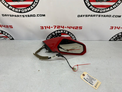 2013 Chevy Camaro 1LERH Passenger Exterior Out Side Mirror Red OEM
