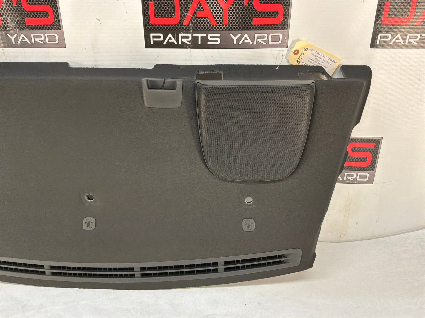 2017 Chevy SS Sedna Rear Interior Package Deck Tray Parcel Shelf Trim Cover OEM
