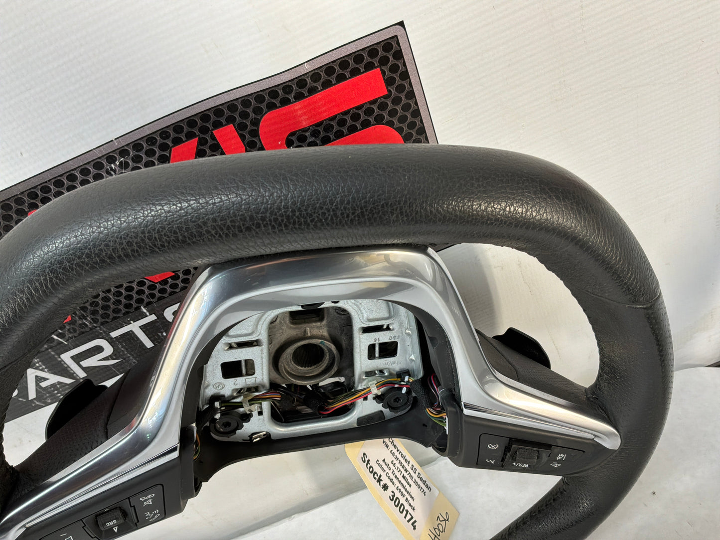 2017 Chevy SS Sedan Black Leather Steering Wheel OEM