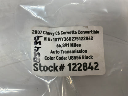 2007 Chevy C6 Corvette Wheel Rim Center Cap OEM