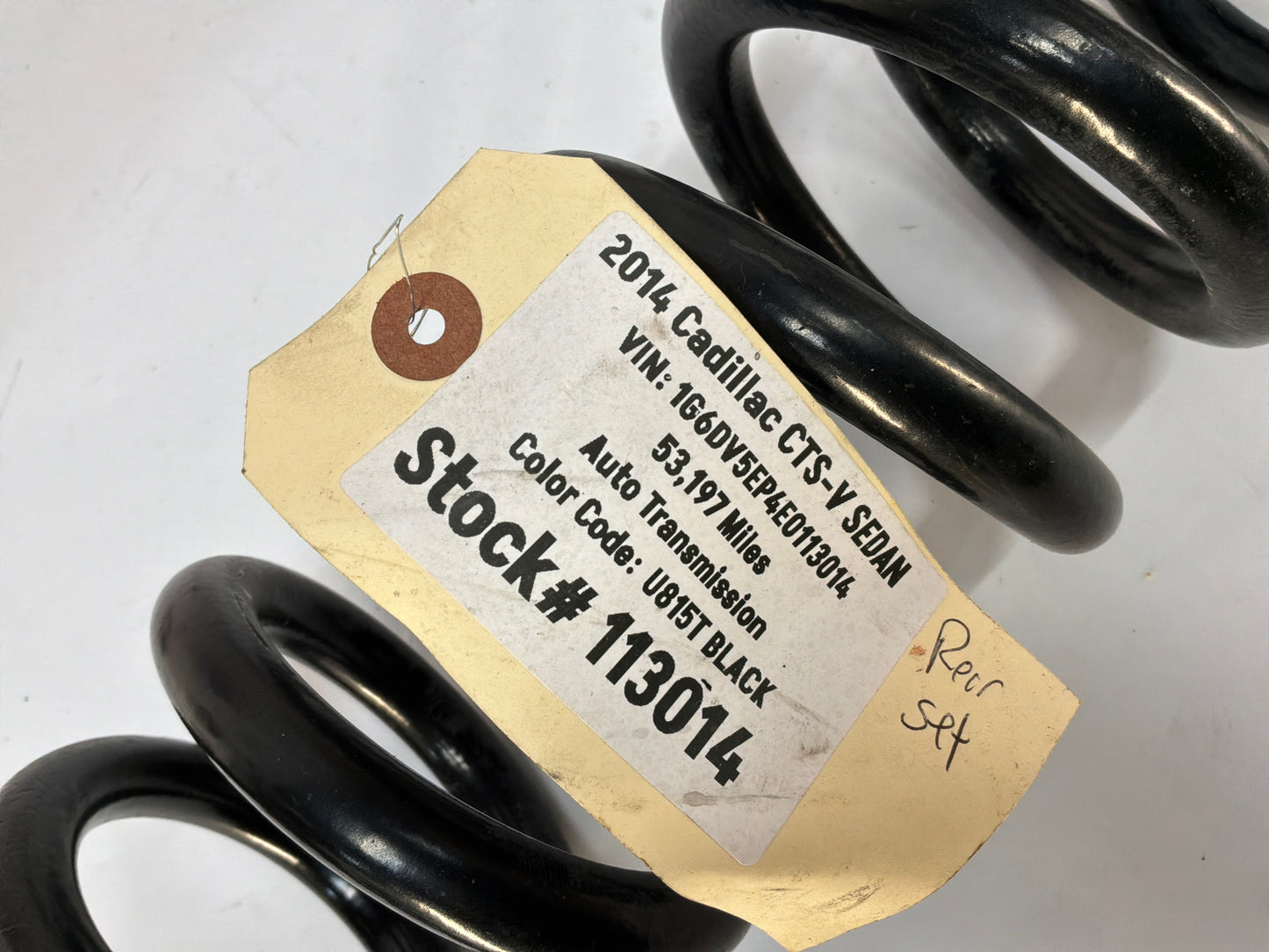 2014 Cadillac CTS-V Sedan RH & LH Rear Suspension Coil Springs OEM