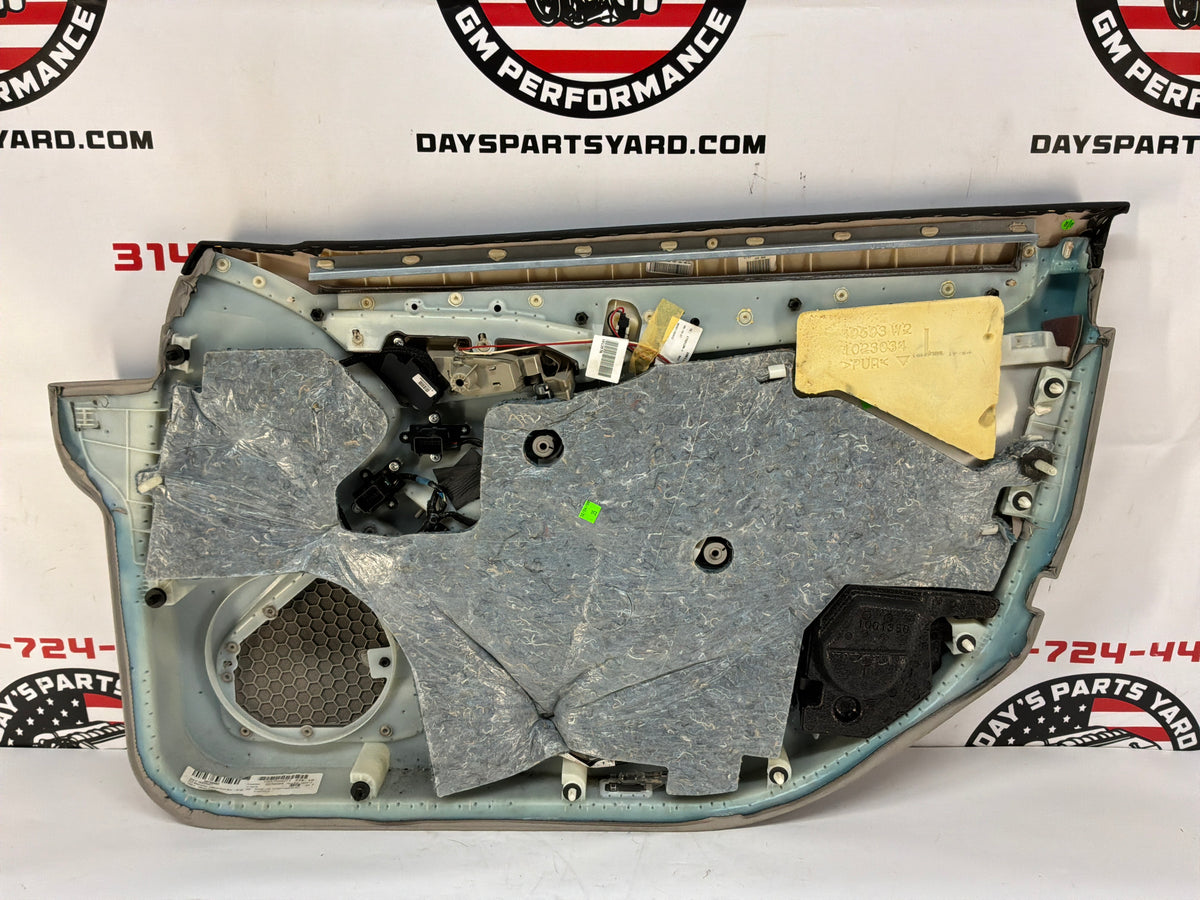 2009 Cadillac CTS-V Titanium LH Driver Front Interior Door Panel Trim OEM