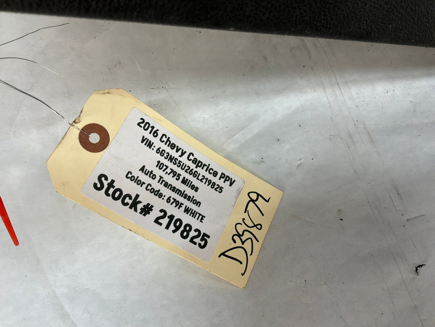 2016 Chevy Caprice PPV RH Passenger Rear Interior Door Panel OEM