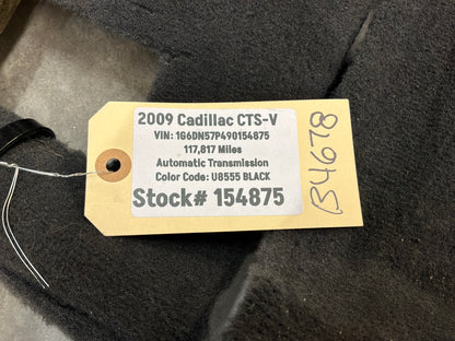 2009 Cadillac CTS-V Complete Interior Floor Carpet OEM