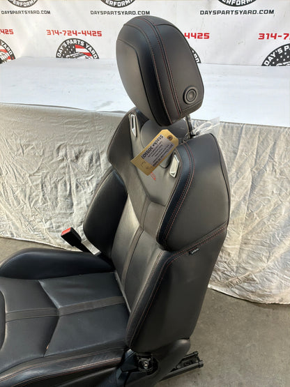 2017 Chevy SS Sedan Front LH Driver Seat Black Leather Alcantara Suede OEM