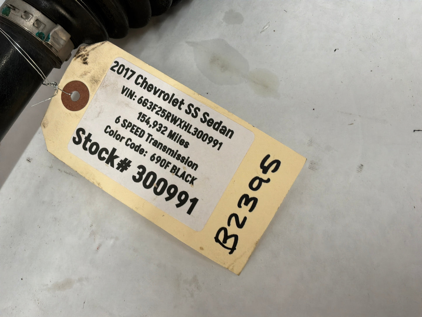 2017 Chevy SS Sedan LH Driver Rear CV Axle Half Shaft OEM