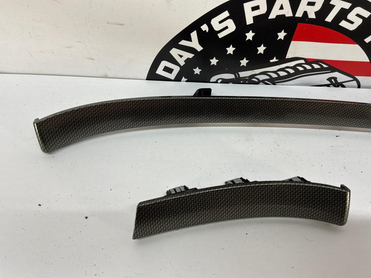 REPICTURE W/ TRIM OFF CENTER CONSOLE2009 Cadillac CTS-V Sedan Carbon Fiber Dash Trim Panel Molding Inserts OEM - Day's Parts Yard