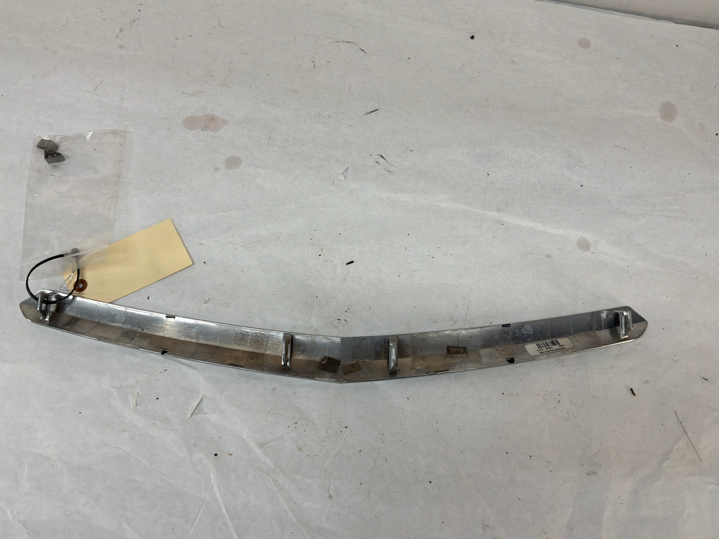 2016 Cadillac ATS-V Coupe Rear Bumper Fascia Center Upper Chrome Molding Trim OEM