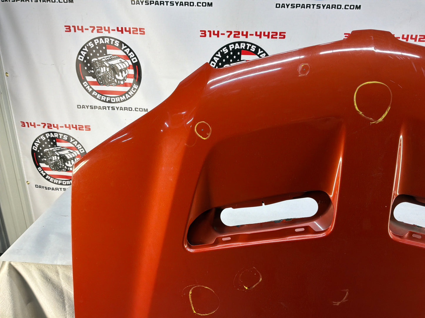 2008 Pontiac G8 Base Hood Assembly OEM Orange