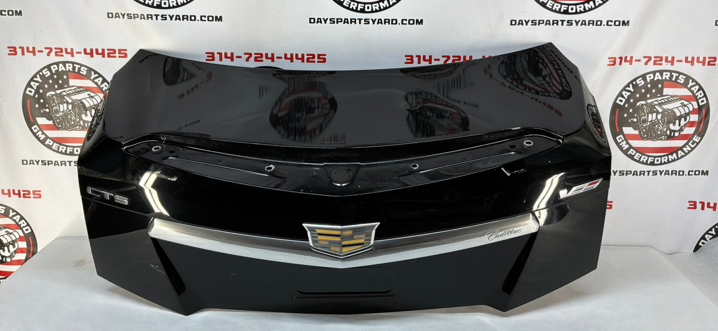 2016 Cadillac CTS-V Trunk Deck Lid Black OEM