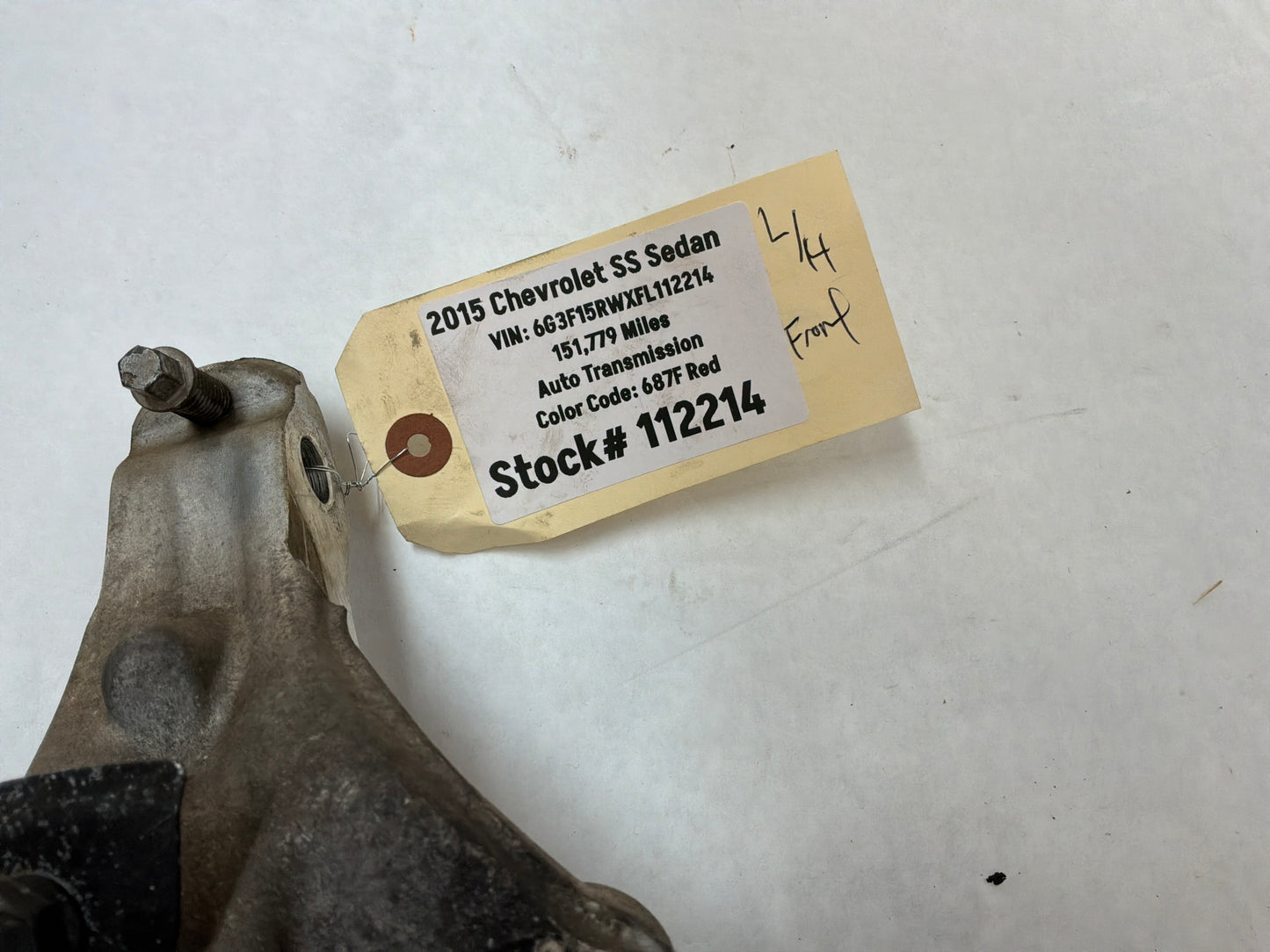 2015 Chevy SS Sedan RH Passenger Front Suspension Spindle Knuckle Hub Assembly OEM