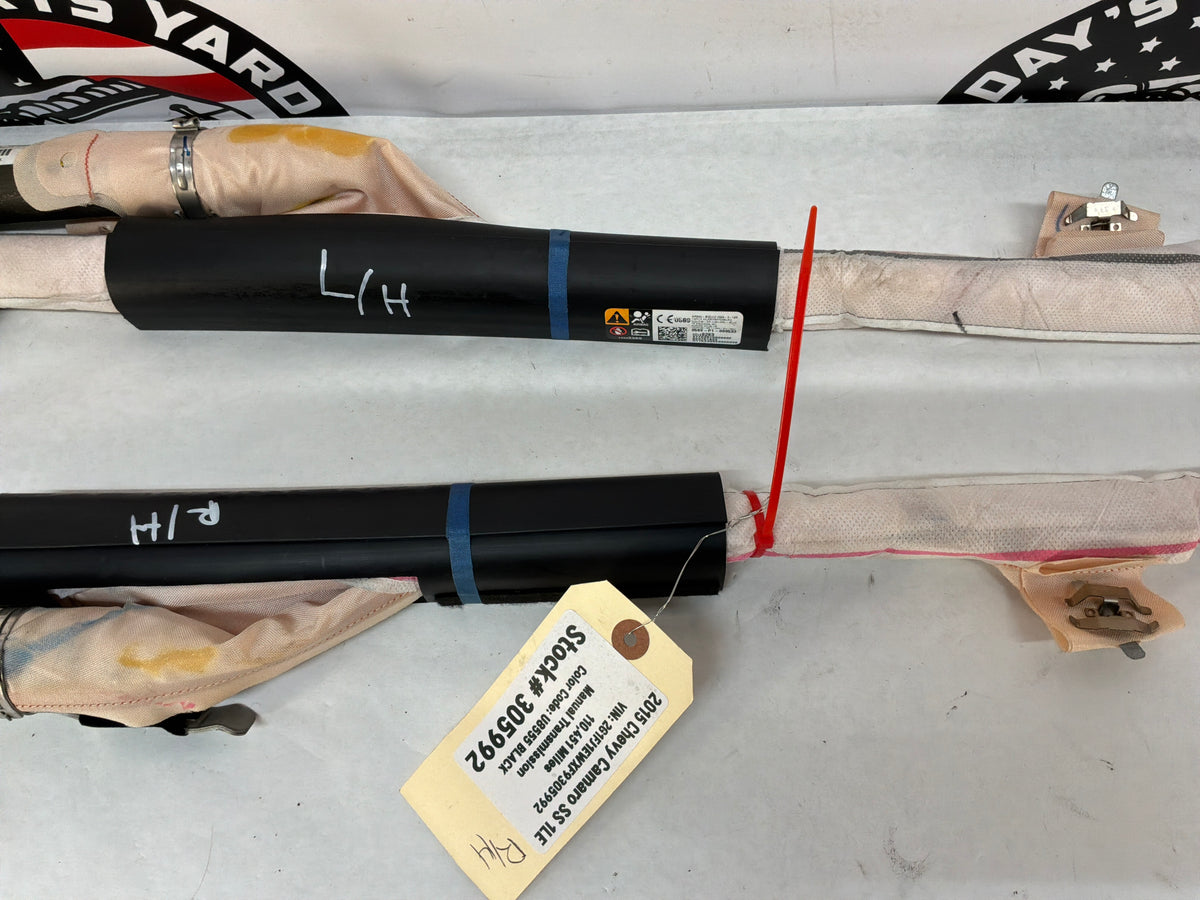 2015 Chevy Camaro SS 1LE RH & LH Curtain Airbag Air Bag OEM