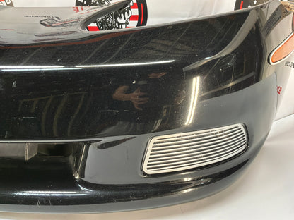 2007 Chevy C6 Corvette Convertible Complete Front Bumper Cover Panel Black OEM