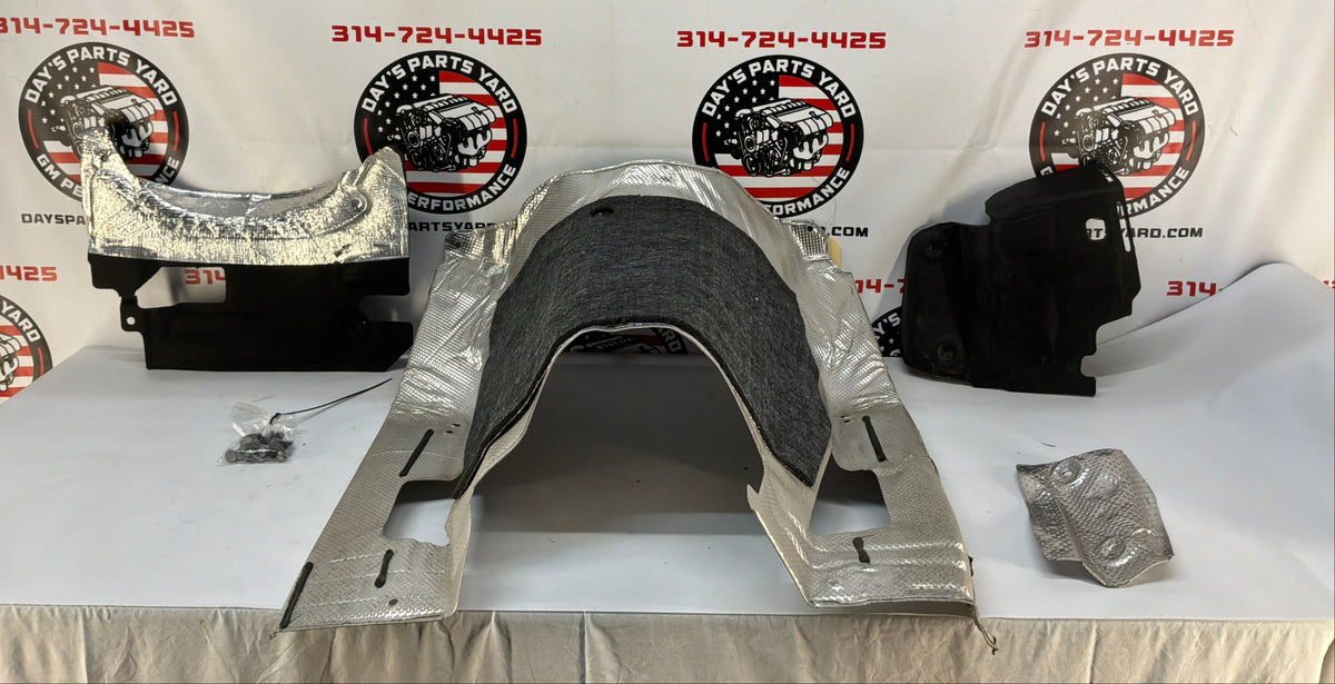 2014 Chevy SS Sedan Firewall Transmission Tunnel Heat Shield Felt Covers OEM